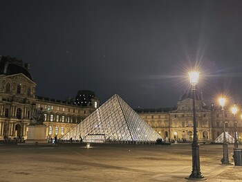 Louvre Palace at night